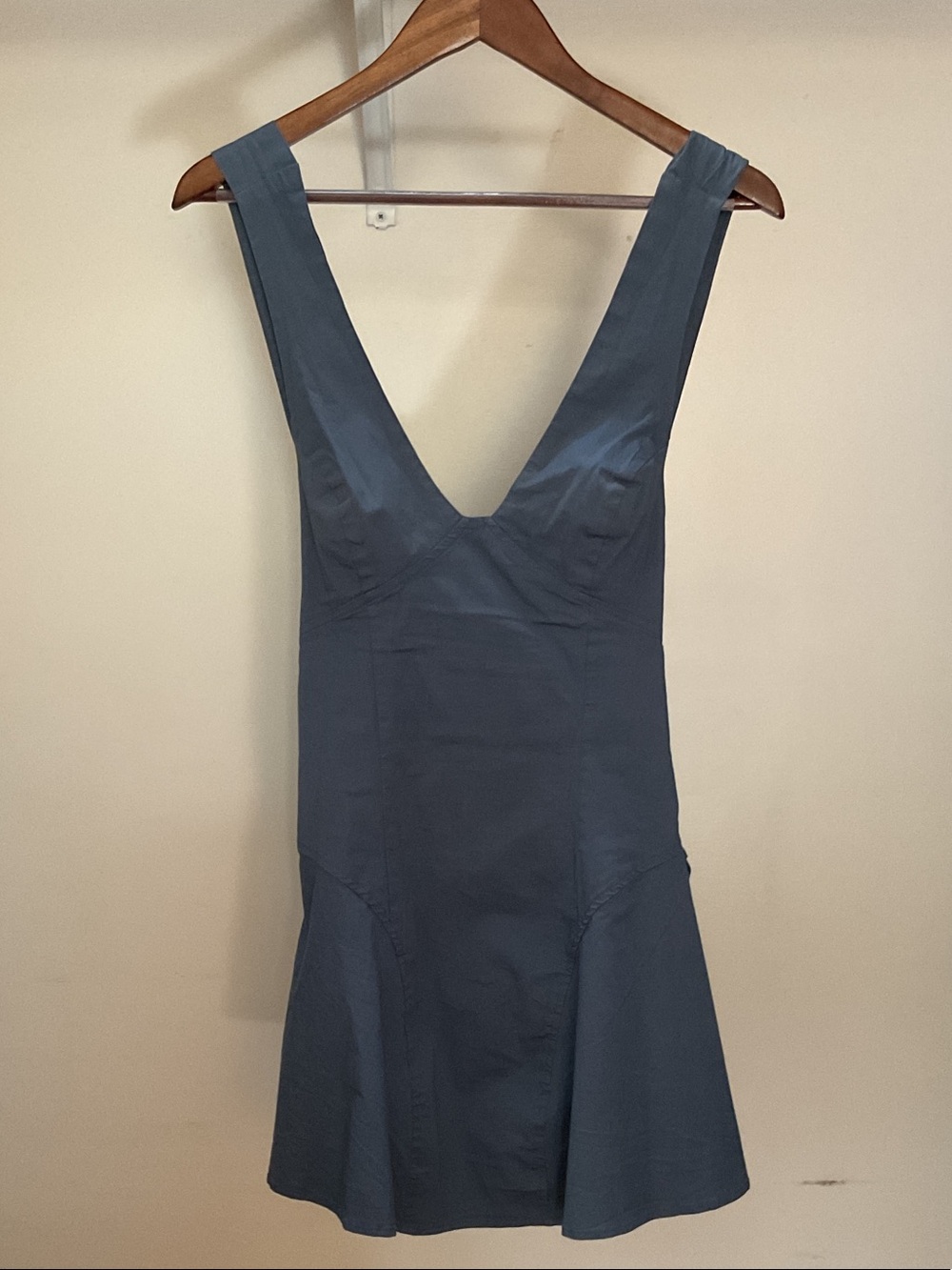 Free People Slate Blue Mini Dress